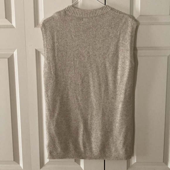 Sincerely Jules women’s cable knit sweater vest cream med.soft layered classic - Picture 2 of 6
